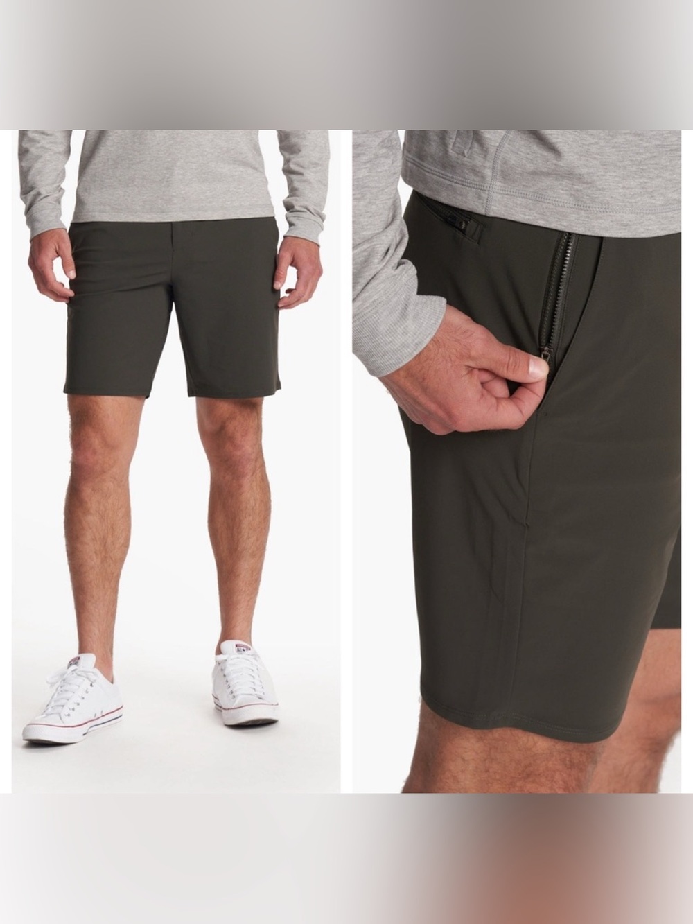 Vuori men’s fleet preformance dark oregano shorts